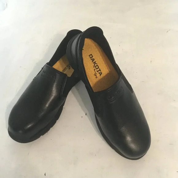 DAKOTA Women's Safety Work - Series Non-Slip Shoes Steel oxford Black Sz 6.5 - Picture 1 of 13